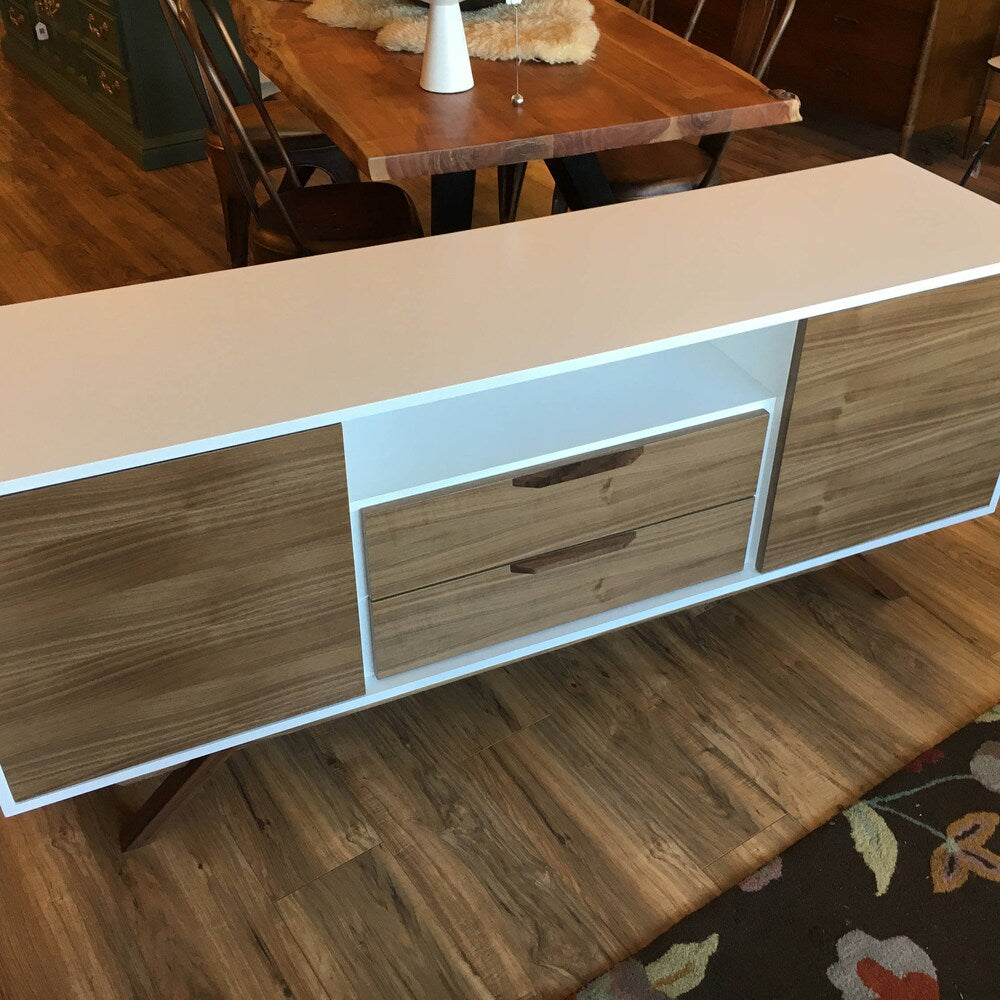 72" Bespoke Media Console - 2 Doors, 2 Drawers - Two Toned
