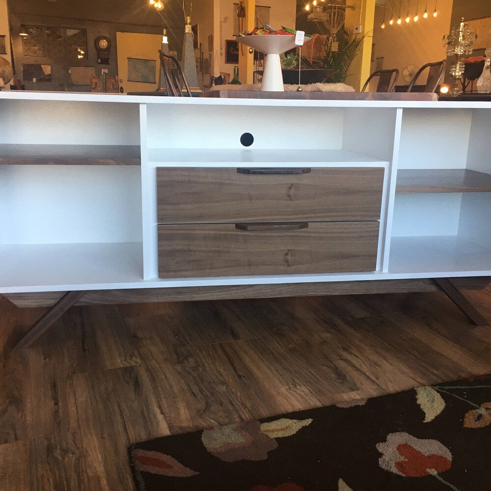 72" Bespoke Media Console - 2 Doors, 2 Drawers - Two Toned