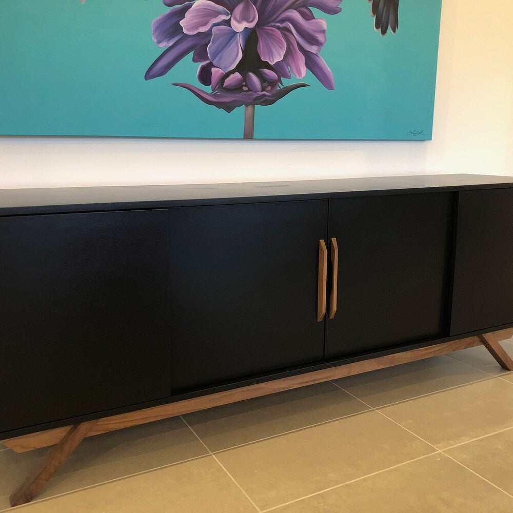 72" Bespoke Media Console - 4 Doors, No Drawers - Customize to Your Unique Style