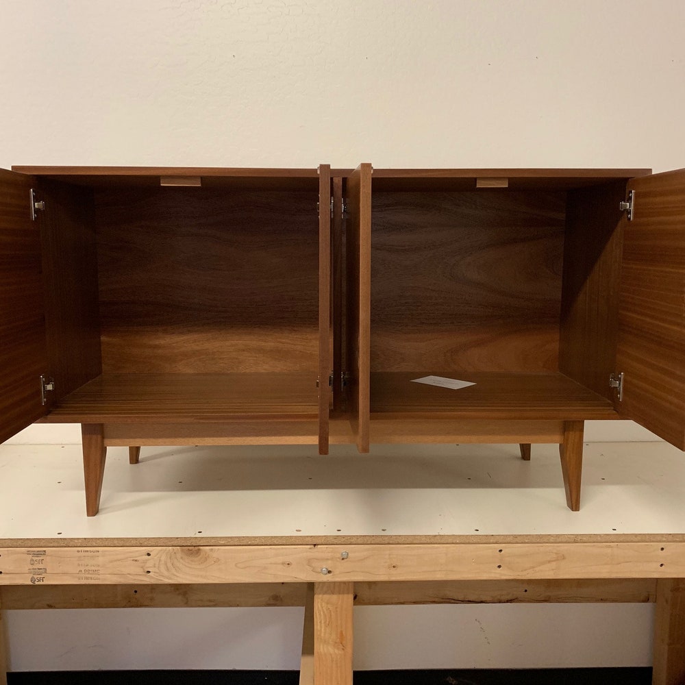 60" Mid Century Bathroom Vanity Cabinet - Dual Sink, 4 Door, No Drawers - Customize to Your Unique Style - For  Home Build or Remodel