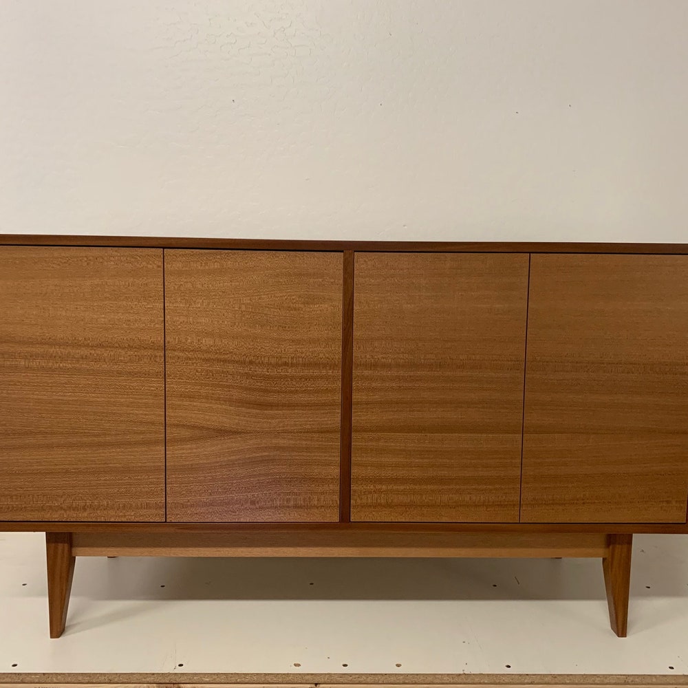 60" Mid Century Bathroom Vanity Cabinet - Dual Sink, 4 Door, No Drawers - Customize to Your Unique Style - For  Home Build or Remodel
