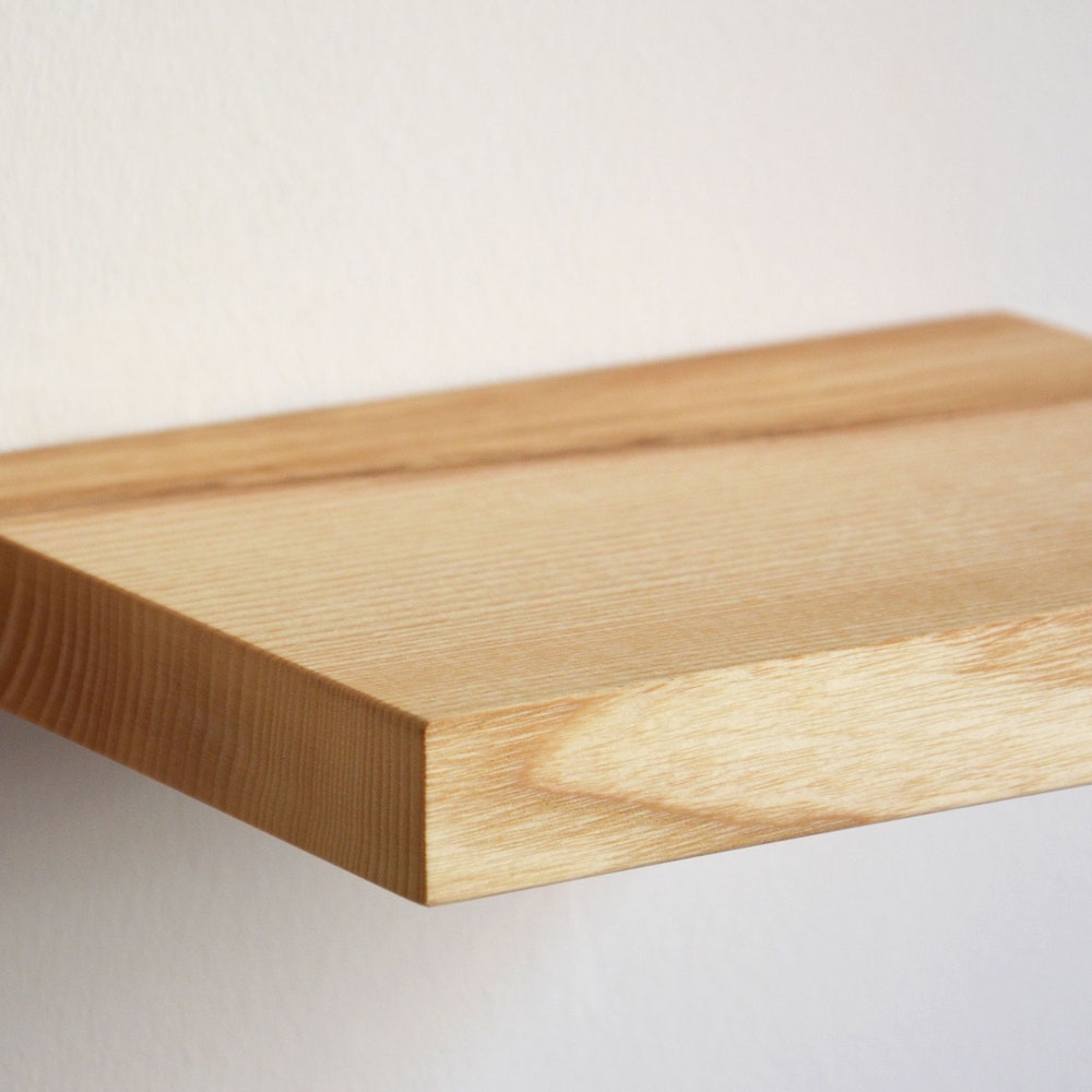 Ash floating shelf / floating bedside shelf / floating kitchen shelf / floating entryway shelf