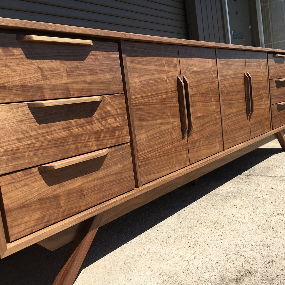 96" Bespoke Statement Credenza - 4 Doors, 6 Drawers - Customize to Your Unique Style
