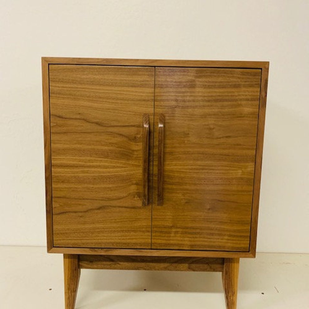 24" Mid Century Bathroom Vanity Cabinet - Single Sink, 2 Doors, No Drawers - Custom to Your Unique Style - For  Home Build or Remodel