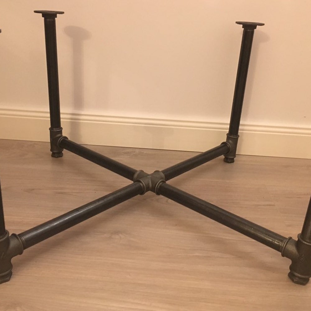 Industrial Pipe table, furniture, handmade, coffee table, round table, diy table, black pipe table, living table