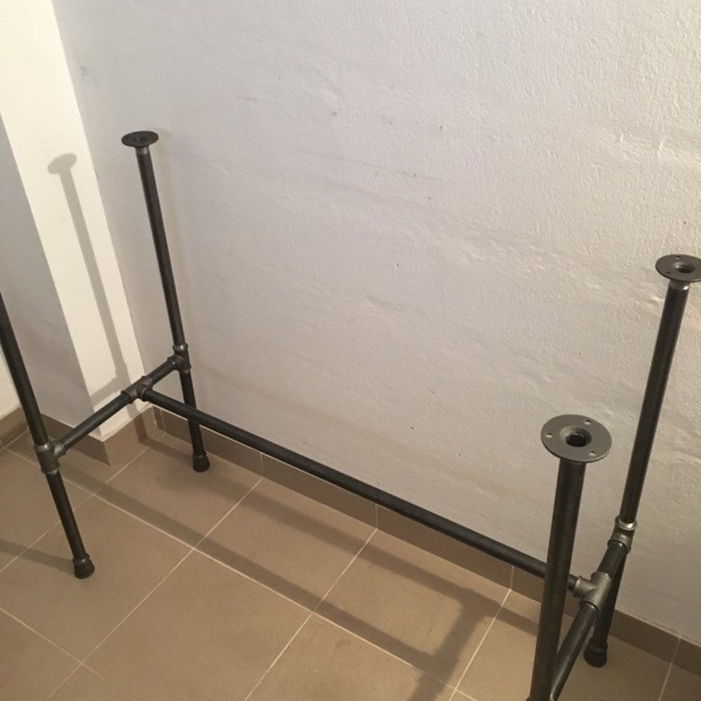 Table Legs DIY Stand Industrial Home Furniture, Wood top not included, Metal Pipe Frame, industrial  pipe