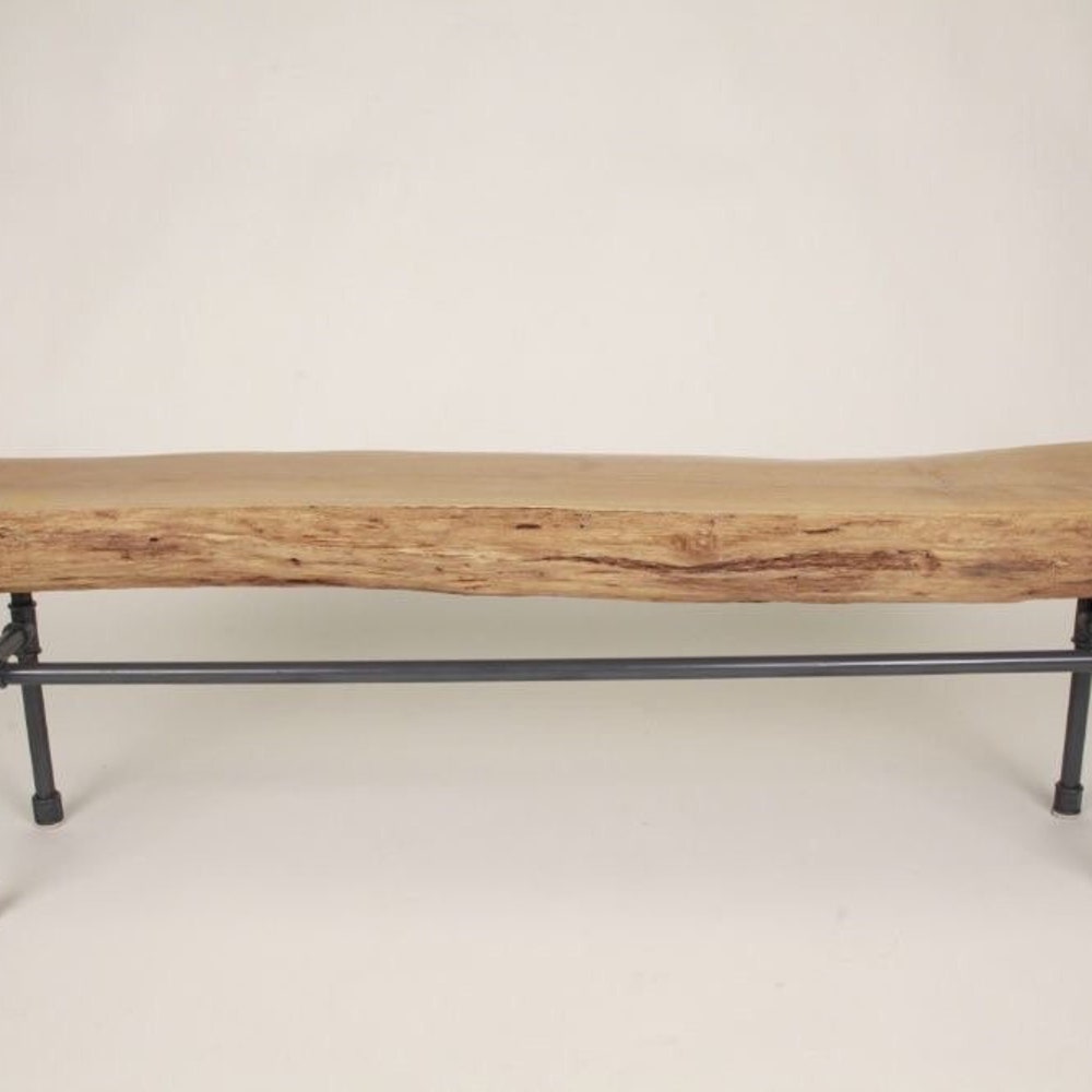 Industrial bench, reclaimed wood bench,rustic bench, farmhouse bench