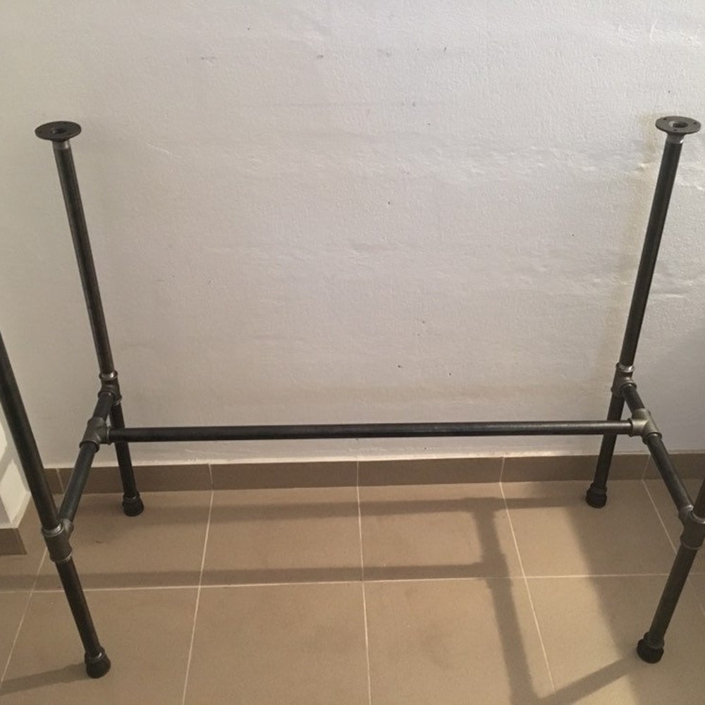 Table Legs DIY Stand Industrial Home Furniture, Wood top not included, Metal Pipe Frame, industrial  pipe