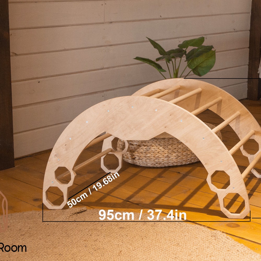 Climbing arch, Baby Activity Board, Montessori furniture, Toddler Gym, Toddler arch, Wooden climb toy Climbing furniture Wood play gym