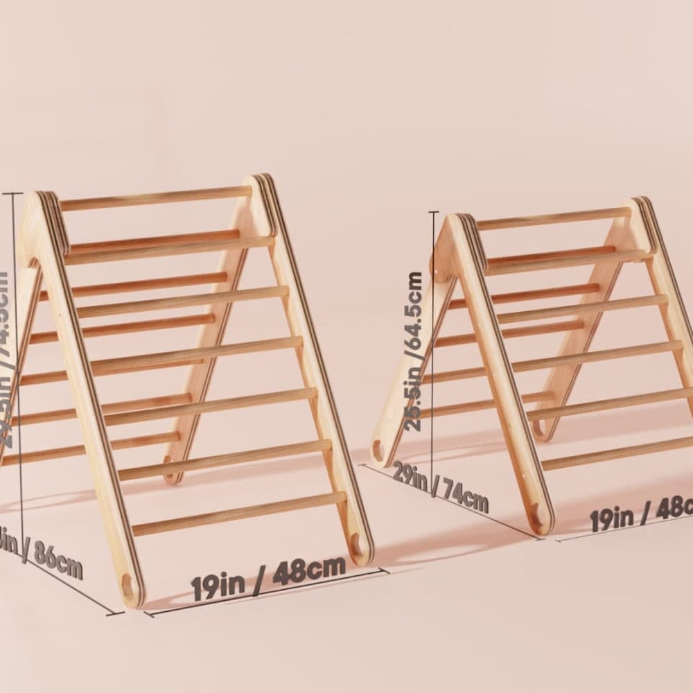 Climbing Foldable triangle - Baby climber, Climbing ladder Step triangle Climbing frame Kletterdreieck