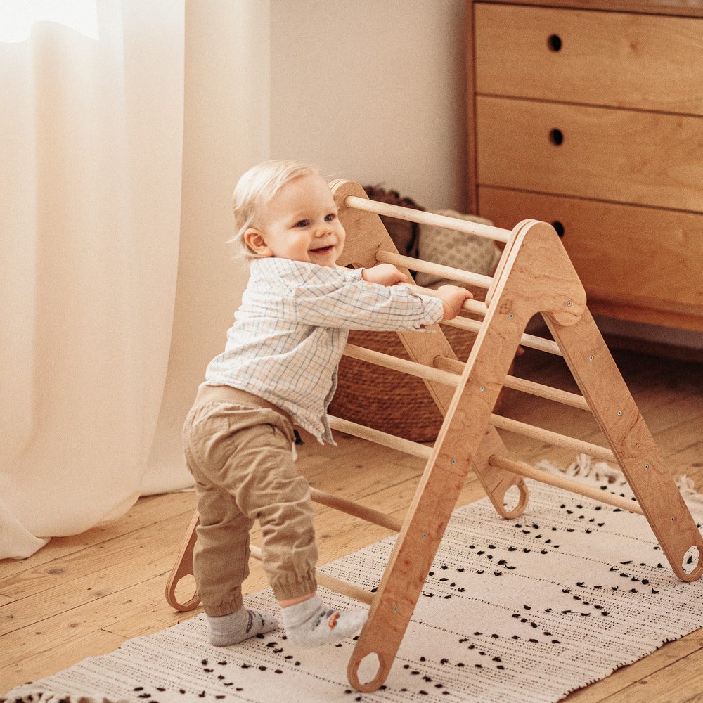Climbing Foldable triangle - Baby climber, Climbing ladder Step triangle Climbing frame Kletterdreieck