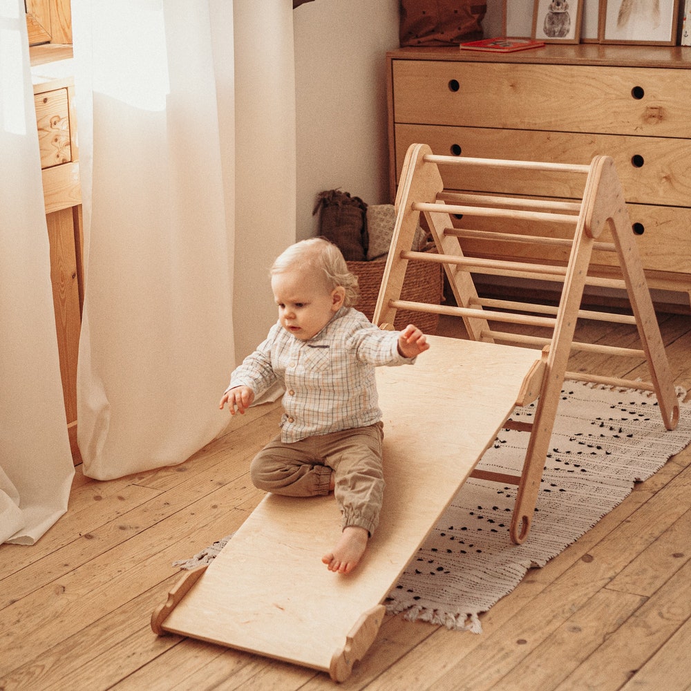 Climbing Foldable triangle - Baby climber, Climbing ladder Step triangle Climbing frame Kletterdreieck