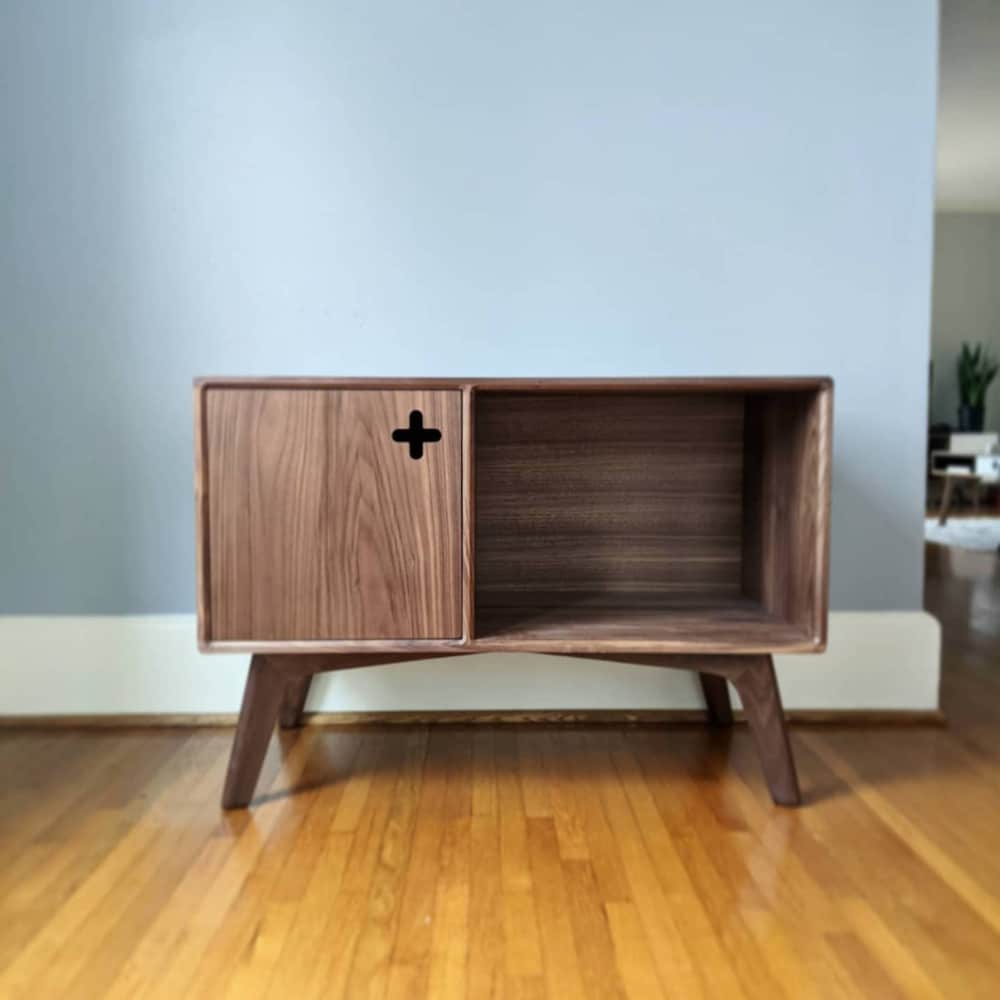 CREDENZA PLUS - 35" Walnut Console, Modern sideboard, Mid Century Buffet