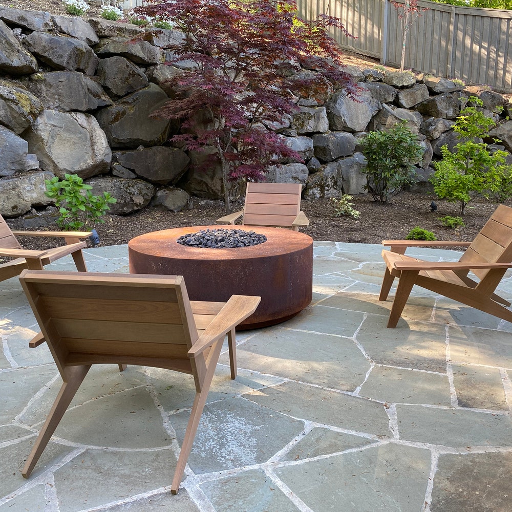 Adirondack Chair - modern lounge chair - firepit chair - outdoor armchair - patio chair