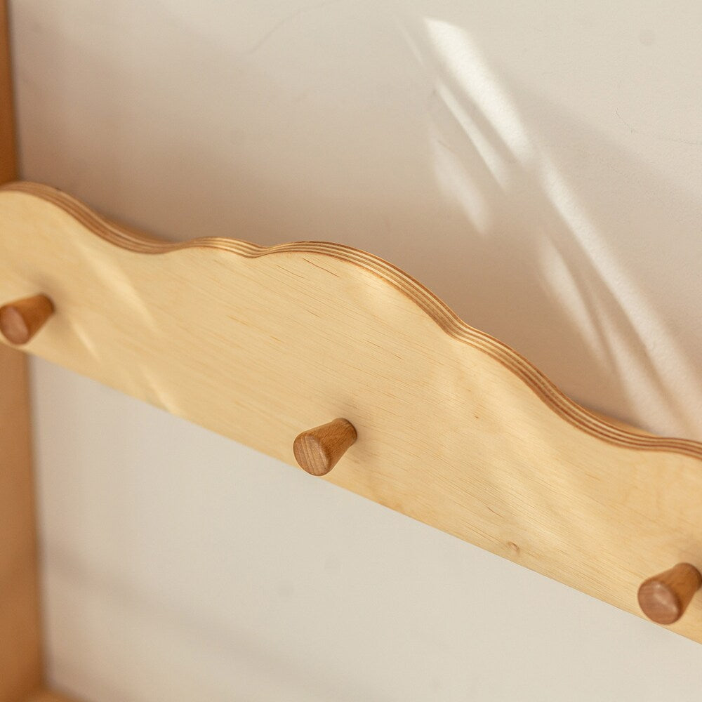 Wooden bookshelf for Nursery storage, Montessori furniture, Wall shelving, Display cabinet, Book organizer, Floating shelf