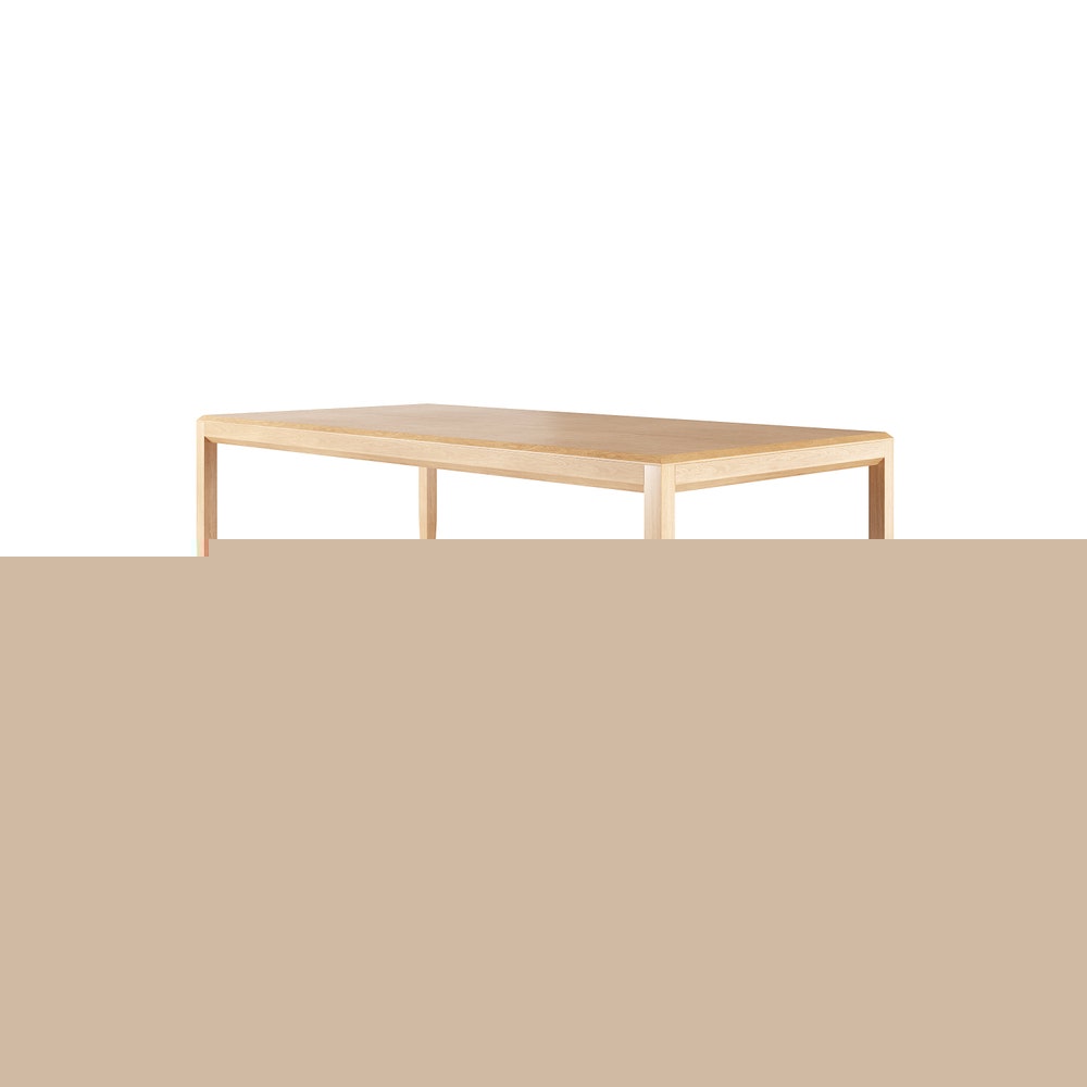 Dining table, oak wood kitchen table, mid century modern, scandinavian, solid oak table