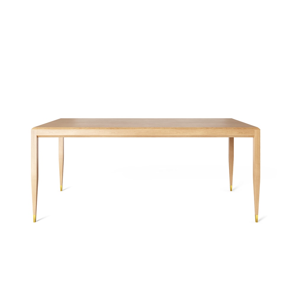 Dining table, oak wood kitchen table, mid century modern, scandinavian, solid oak table