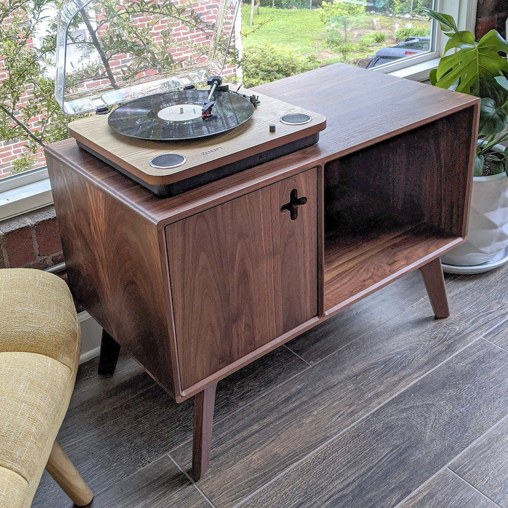 CREDENZA PLUS - 35" Walnut Console, Modern sideboard, Mid Century Buffet