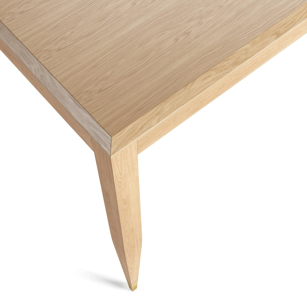 Dining table, oak wood kitchen table, mid century modern, scandinavian, solid oak table