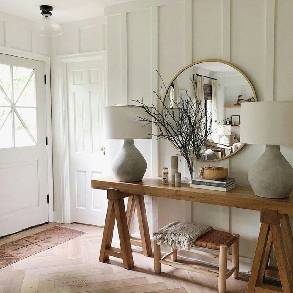 Console/sofa/Entrway table Rustic custom reclaimed Wood/Wooden/Solid/Live edge/slab luxury end/side/foyer/entry/kitchen/coffee/sehpa/ table