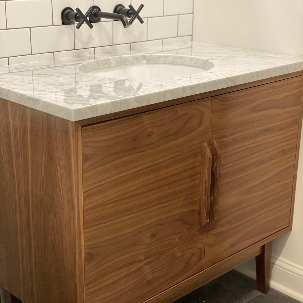 36" Bespoke Bathroom Vanity Cabinet - Single Sink, 2 Door, No Drawer - For  Home Build or Remodel