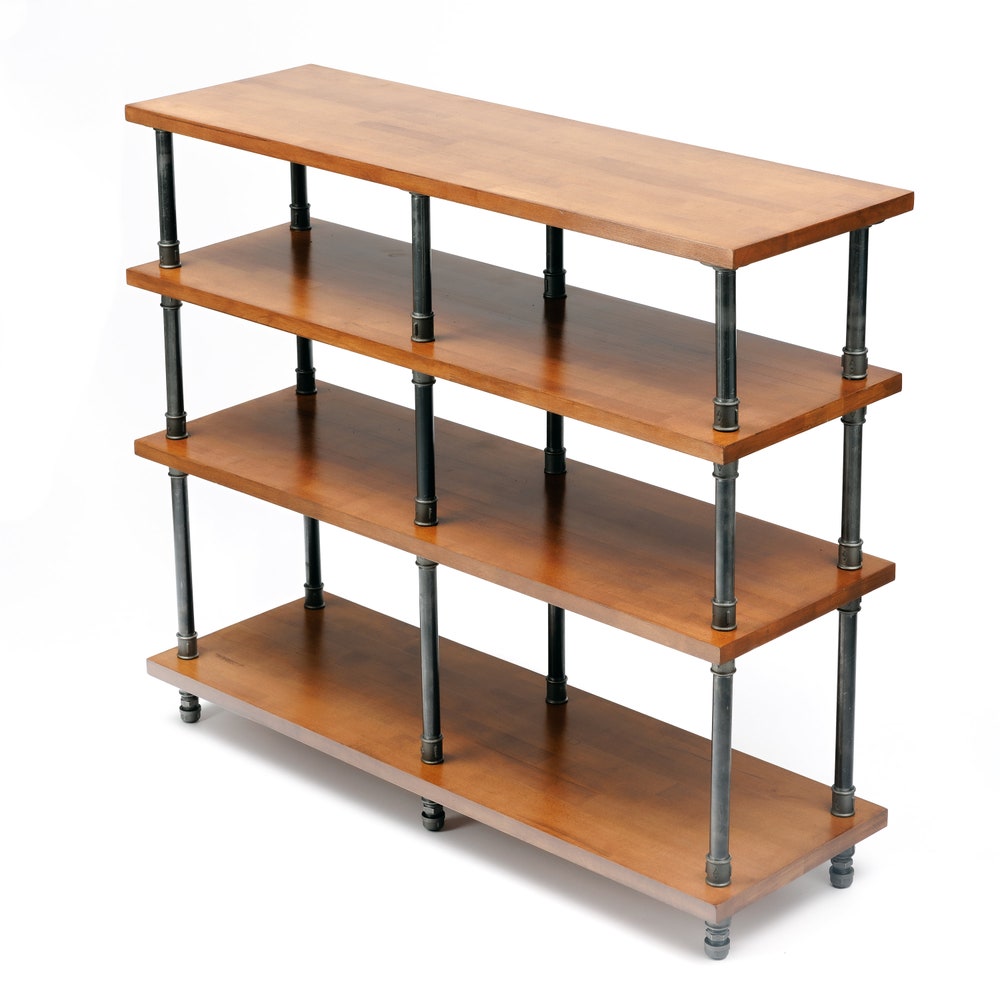 4 in 1 Registered design stand, 4 Tier Industrial Pipe Stand, Record player stand, Vinyl record storage, Record cabinet, Record  console