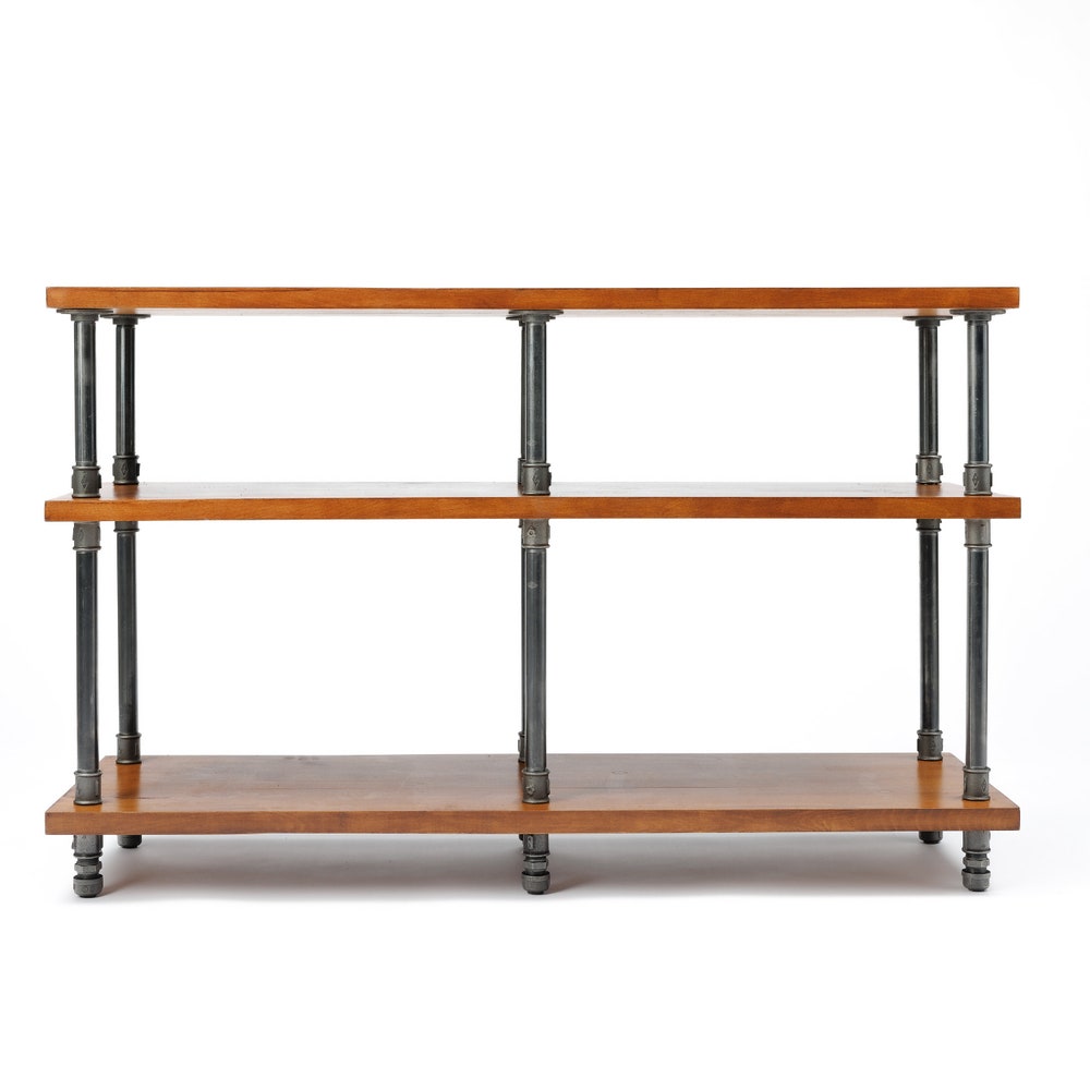 3 in 1 Registered design stand, 3 Tier Industrial Pipe Stand, Record player stand, Vinyl record storage, Audiophile rack, player console