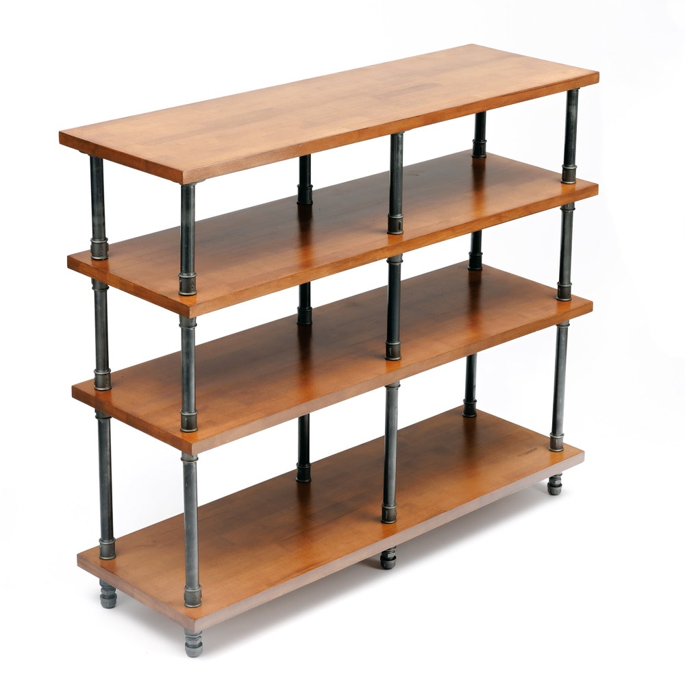 4 in 1 Registered design stand, 4 Tier Industrial Pipe Stand, Record player stand, Vinyl record storage, Record cabinet, Record  console