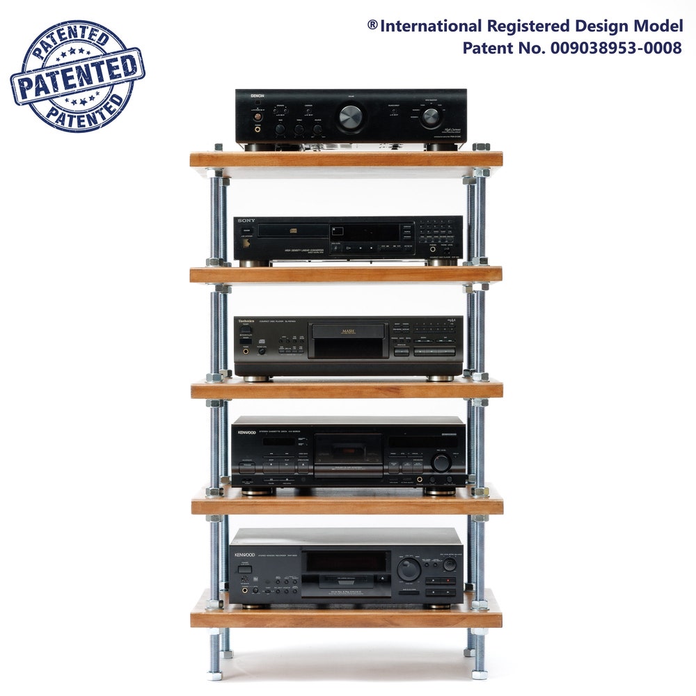 2 IN 1 Rack BEST SELLER, Simple bolts 5 Tier Threaded Rod Stand, Industrial  rod stand, vinyl stand, audio rack, Industrial turnable stand