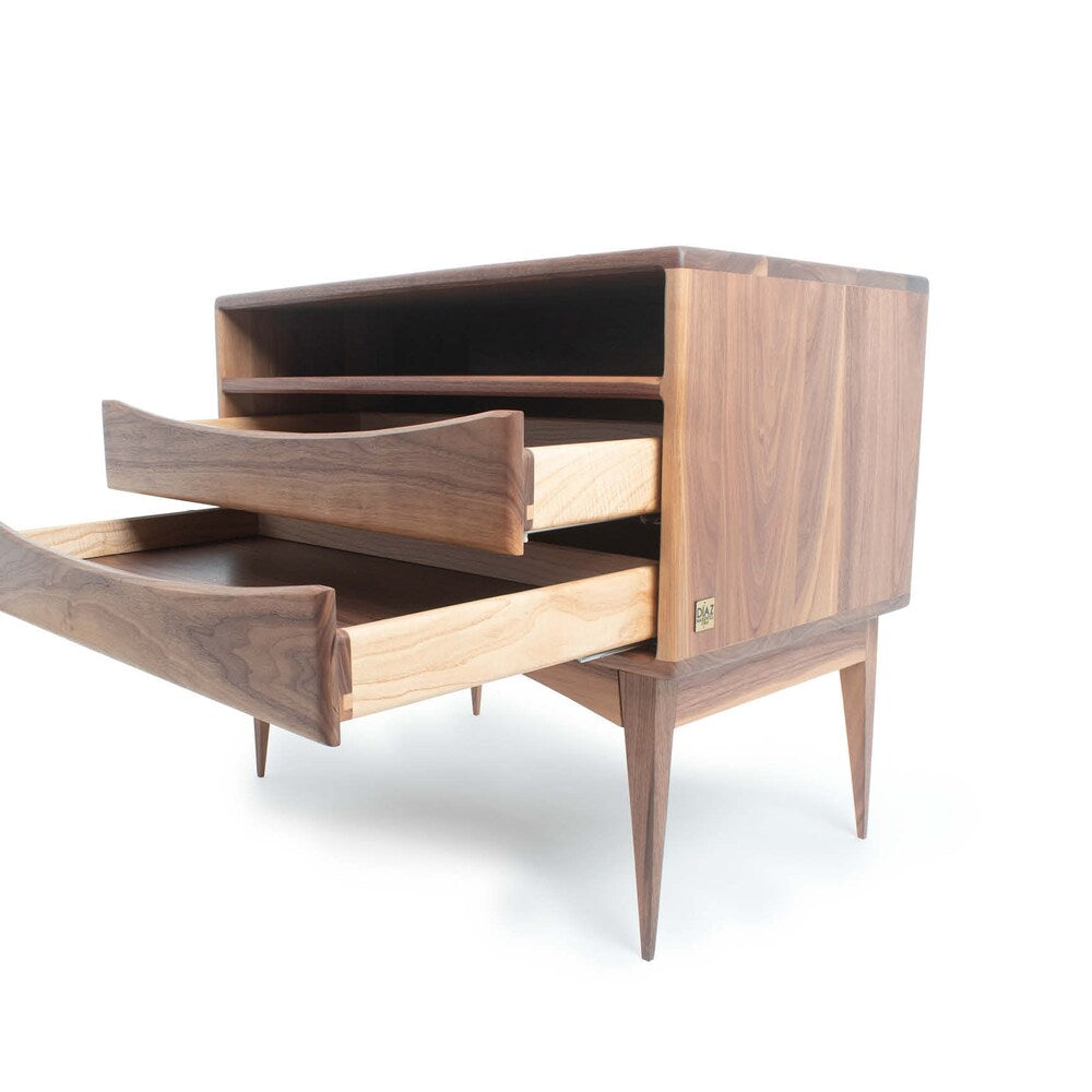 walnut nightstand walnut console tabel smalle mid century entryway table mid century console table walnut bedside table table chevet paire