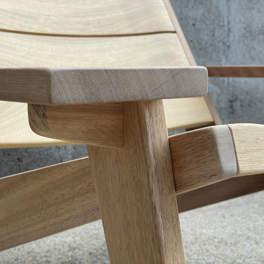 Wood Adirondack Chair | Patio Chair | Contemporary Outdoor Furniture | Modern Club Chair | Outdoor Armchair | Sunroom Furniture
