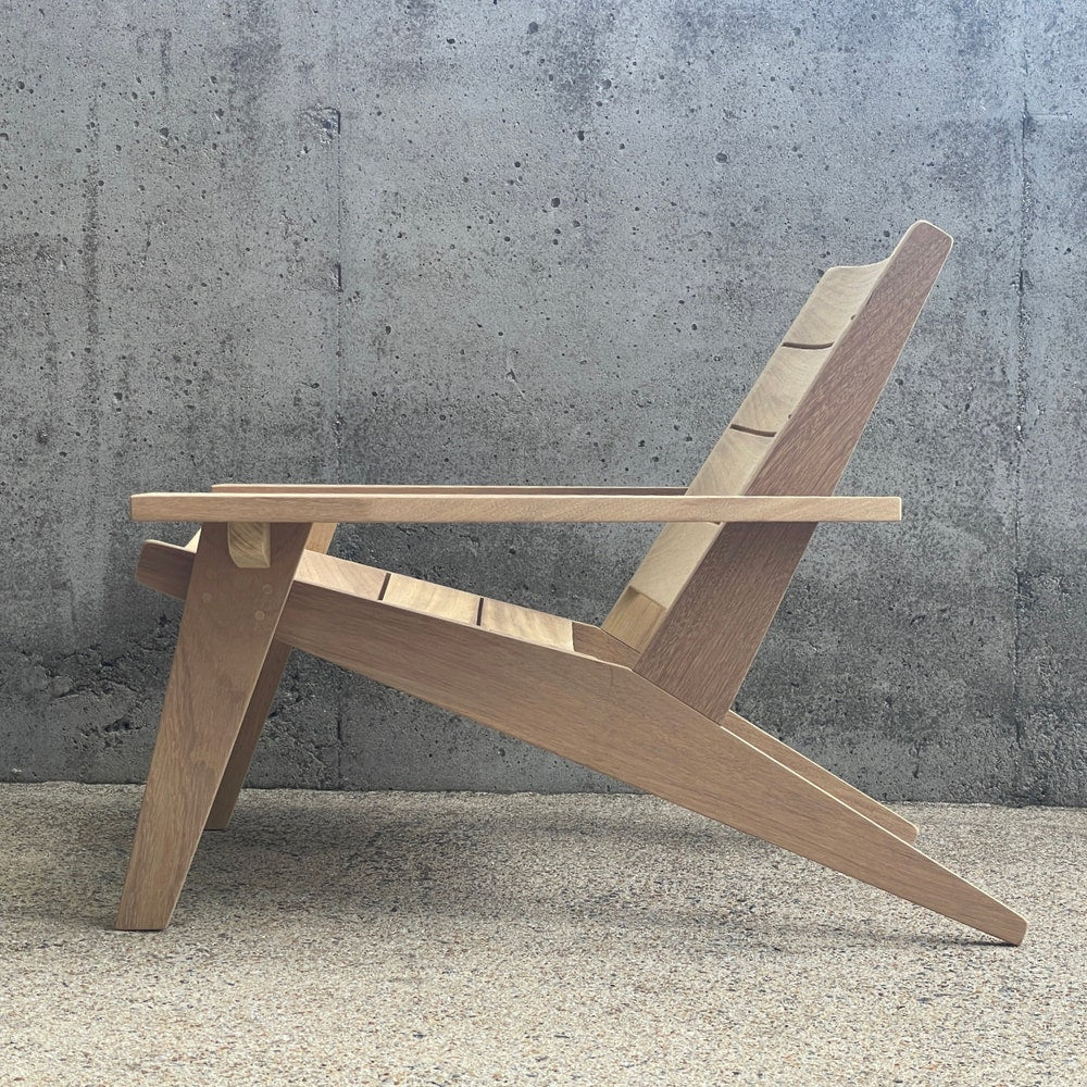 Wood Adirondack Chair | Patio Chair | Contemporary Outdoor Furniture | Modern Club Chair | Outdoor Armchair | Sunroom Furniture