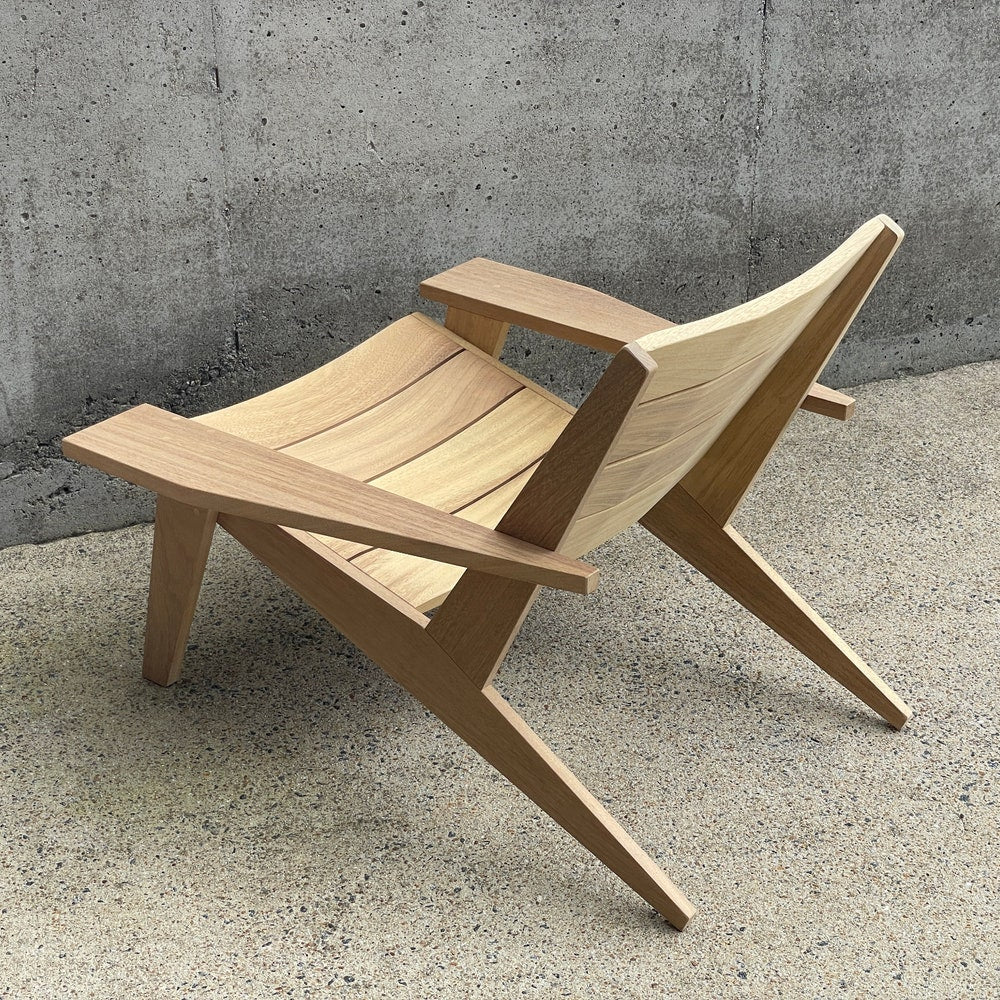 Wood Adirondack Chair | Patio Chair | Contemporary Outdoor Furniture | Modern Club Chair | Outdoor Armchair | Sunroom Furniture