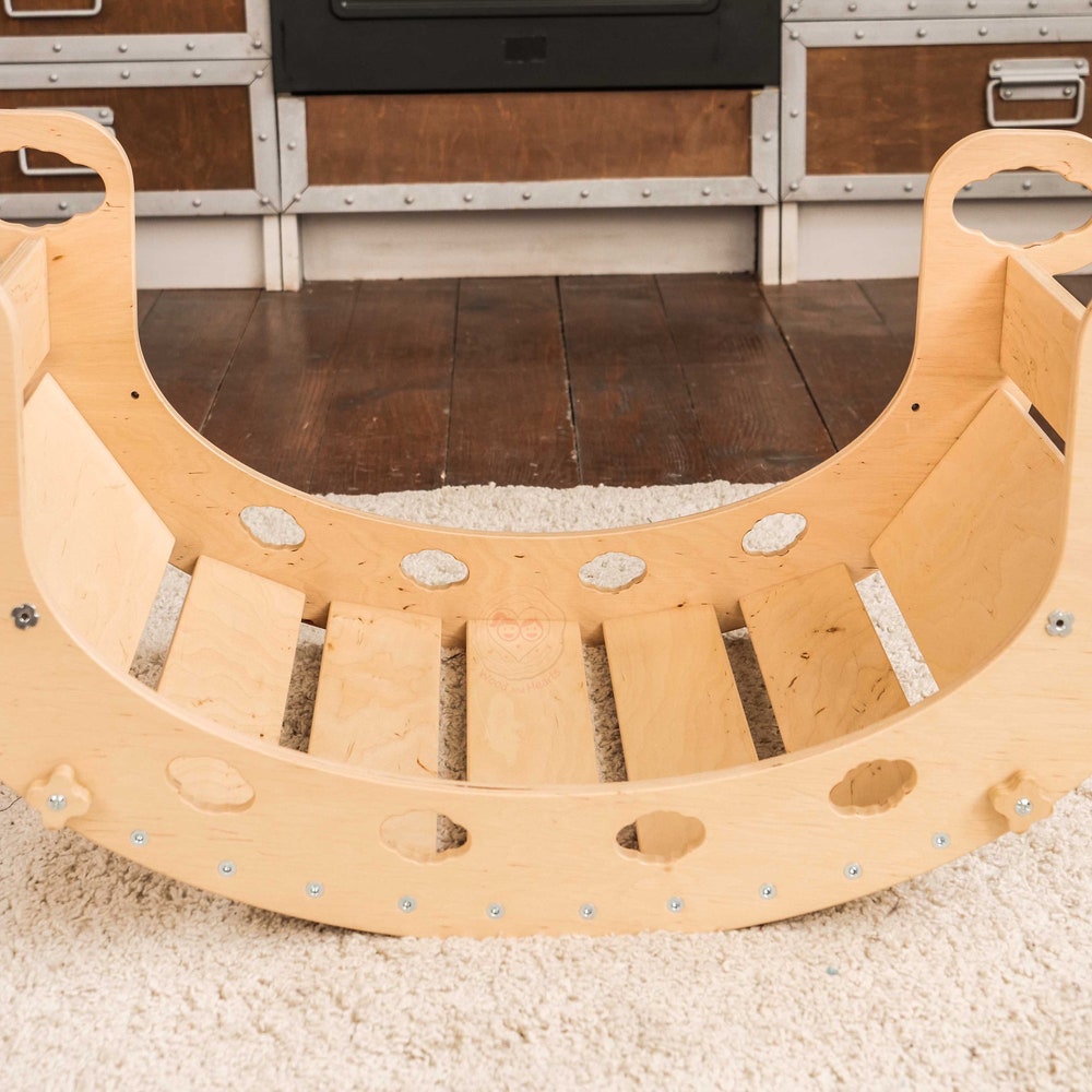 Children's balancing board Gym Educational Climbing ladder Montessori Toy Climbing arch Kids wooden toy Baby cradle Toddler climbing toy