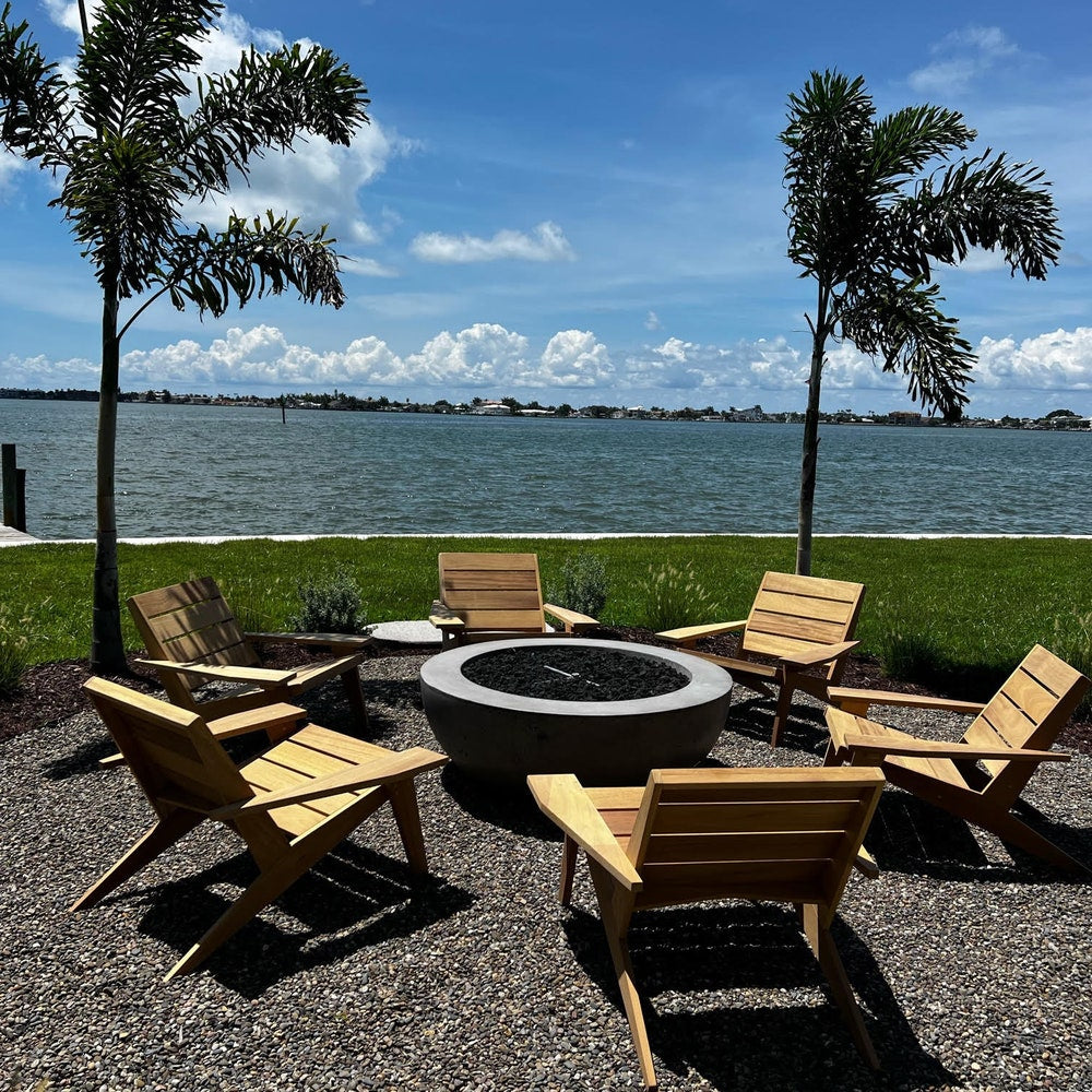 Adirondack Chair - modern lounge chair - firepit chair - outdoor armchair - patio chair