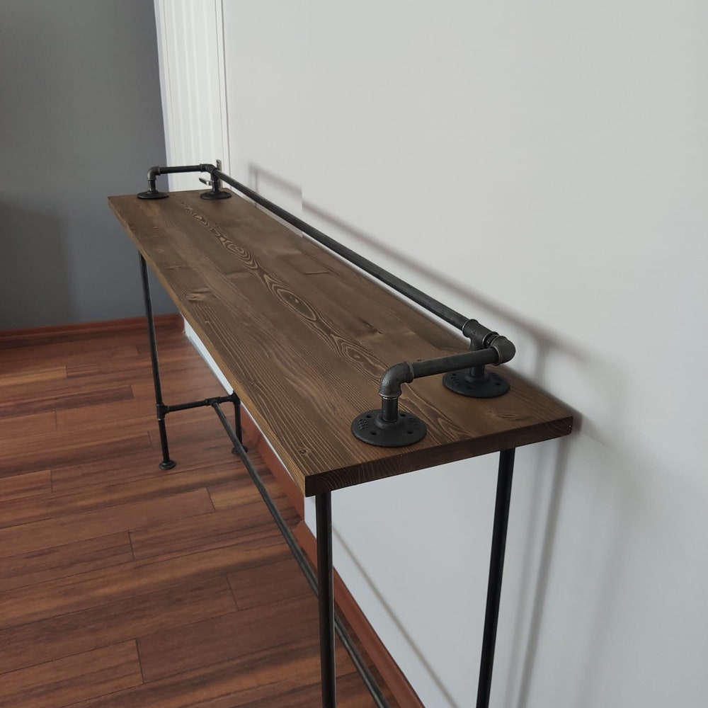Wooden Bar Table, Buffet Table, Reclaimed Wood Table, Long Sofa Table, Entrance Hall Table, Industrial Bar Table, Drinking Table