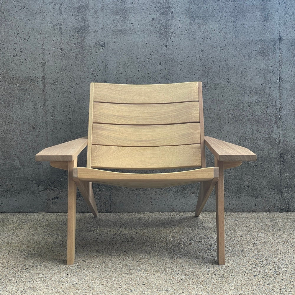 Wood Adirondack Chair | Patio Chair | Contemporary Outdoor Furniture | Modern Club Chair | Outdoor Armchair | Sunroom Furniture