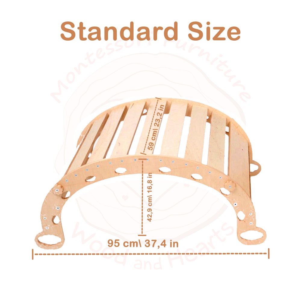Children's balancing board Gym Educational Climbing ladder Montessori Toy Climbing arch Kids wooden toy Baby cradle Toddler climbing toy