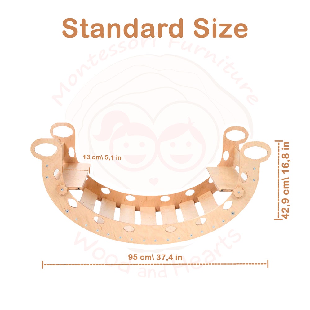 Children's balancing board Gym Educational Climbing ladder Montessori Toy Climbing arch Kids wooden toy Baby cradle Toddler climbing toy