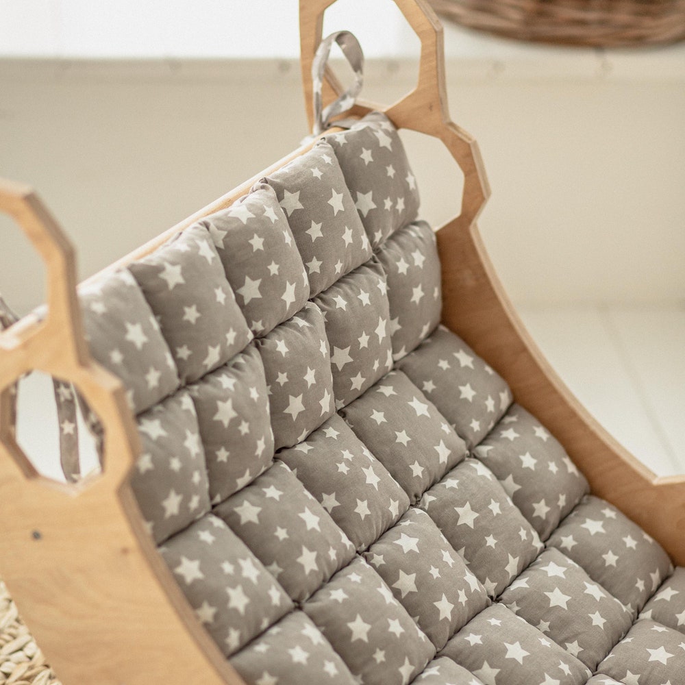 Christmas Edition - Climbing Set of 3 + Cushion for Arch, Montessori furniture, Toddler Indoor playground, baby swing, gift for 1 year old