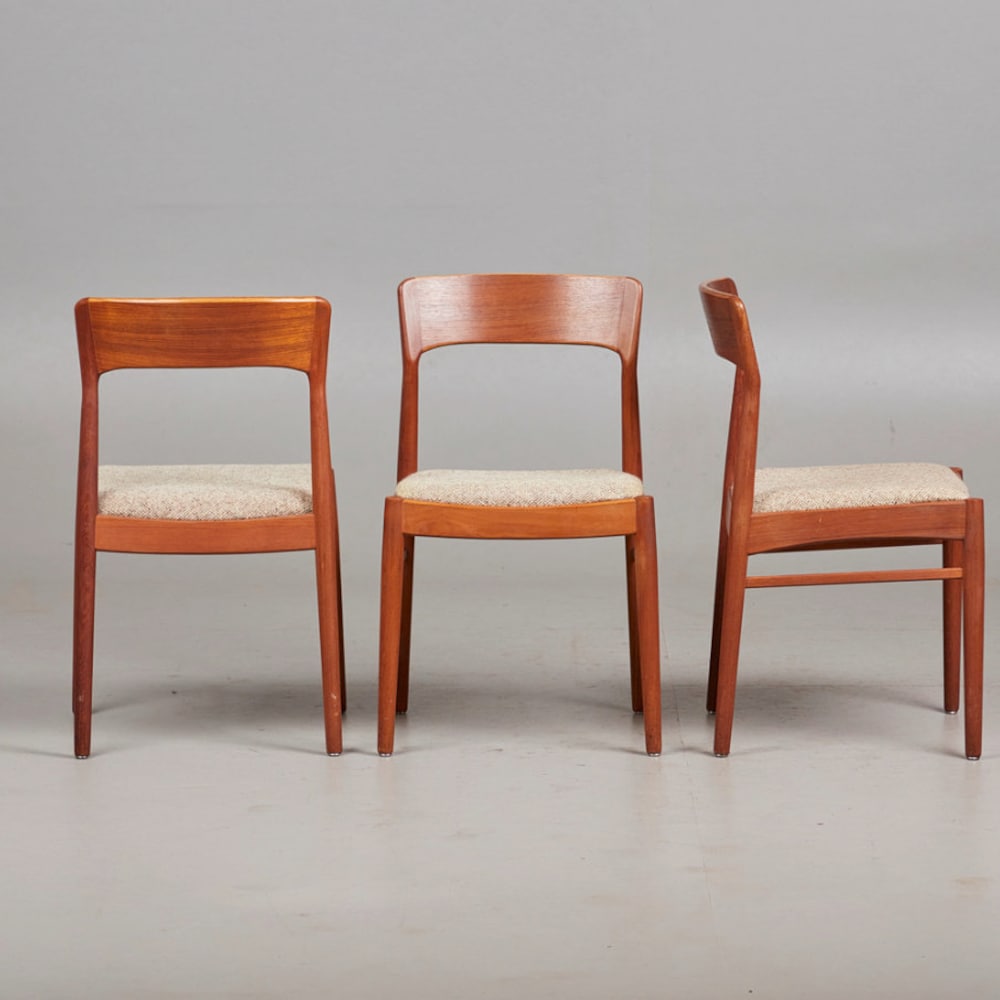 1 of 4 Danish Teak wood Chair by Kai Kristiansen for KS Møbler 1960s, 70s Midcentury furniture, designer Dining Chair, Danish Bohemian Style