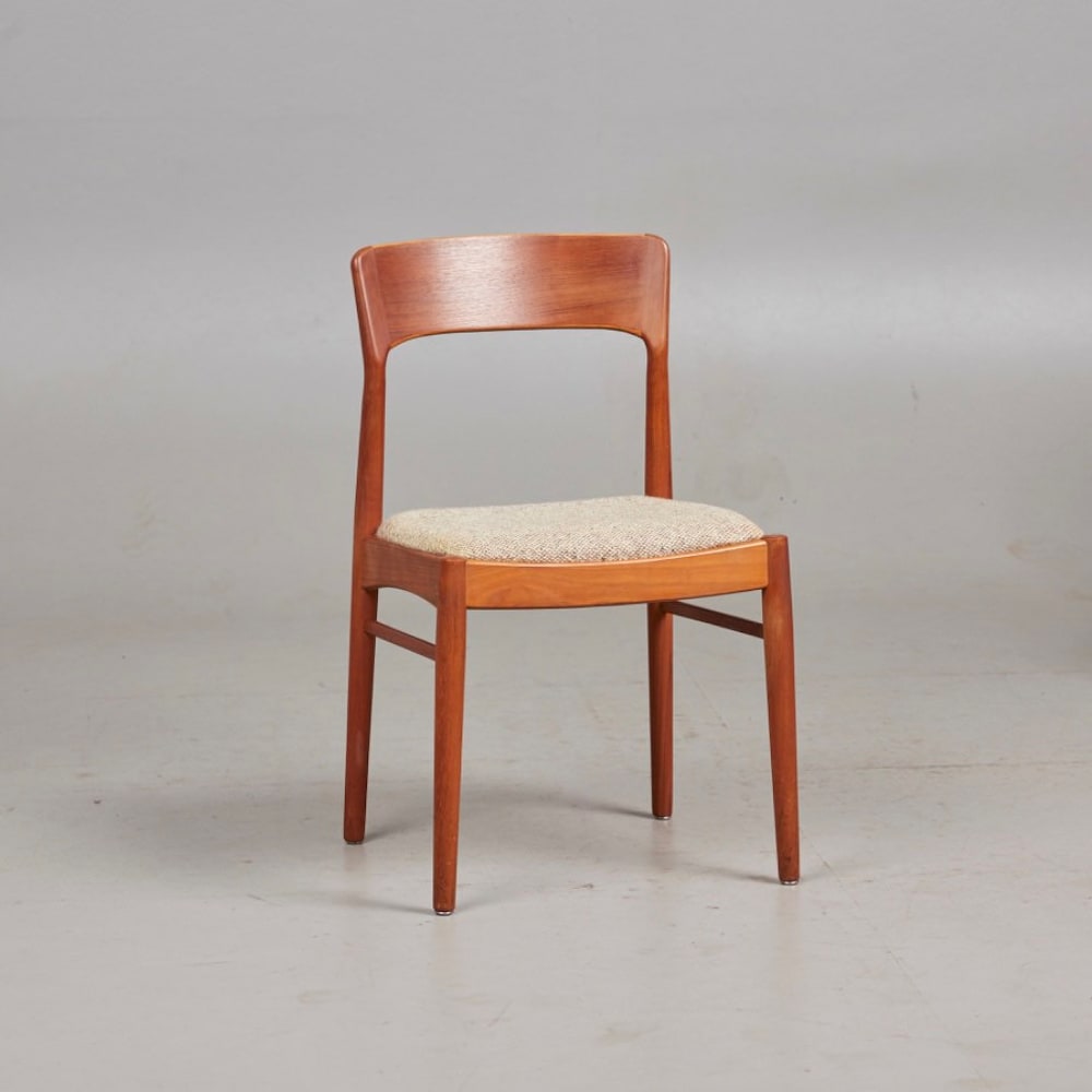 1 of 4 Danish Teak wood Chair by Kai Kristiansen for KS Møbler 1960s, 70s Midcentury furniture, designer Dining Chair, Danish Bohemian Style