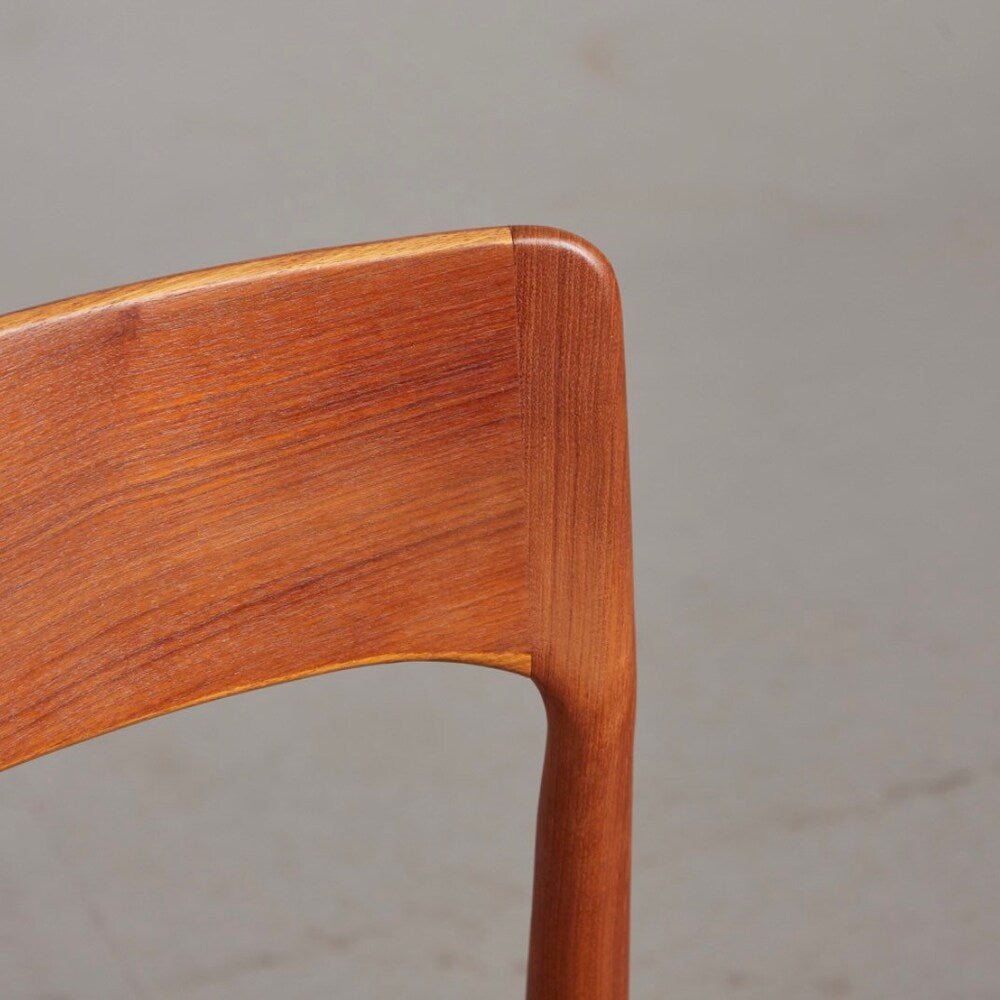 1 of 4 Danish Teak wood Chair by Kai Kristiansen for KS Møbler 1960s, 70s Midcentury furniture, designer Dining Chair, Danish Bohemian Style