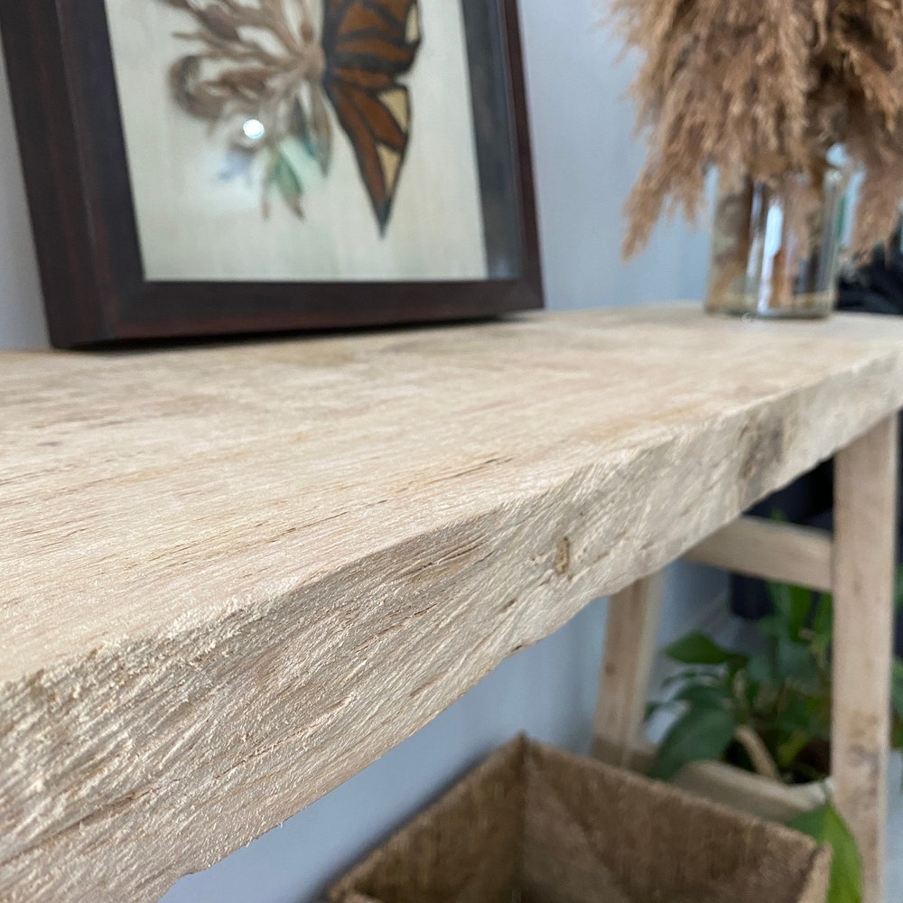 Console/sofa/Entrway table Rustic custom reclaimed Wood/Wooden/Solid/Live edge/slab luxury end/side/foyer/entry/kitchen/coffee/sehpa/ table