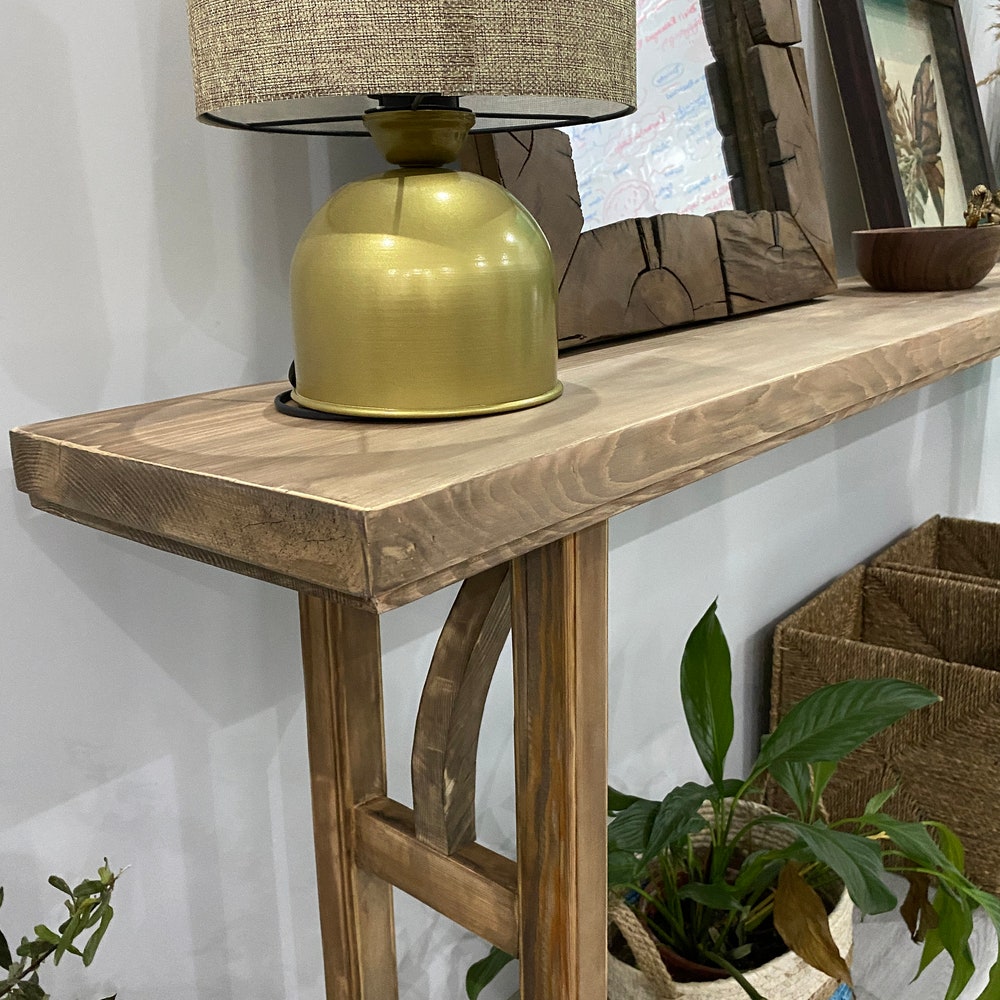 Console/sofa/Entrway table Rustic custom reclaimed Wood/Wooden/Solid/Live edge/slab luxury end/side/foyer/entry/kitchen/coffee/sehpa/ table