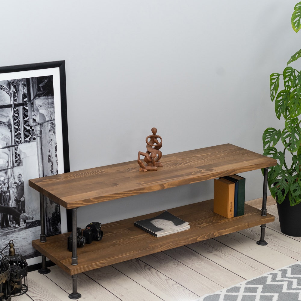 Wood and Metal Tv Unit -Mass / Industrial Tv Stand / Loft Tv Console  | media console |  rustic TV stand |industrial stylish furniture