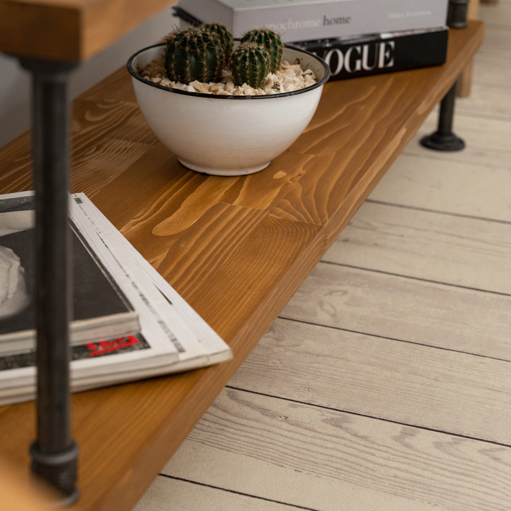 Wood and Metal Tv Unit -Mass /  media console | Industrial Tv Stand / Loft Tv Console  | rustic TV stand |industrial stylish furniture