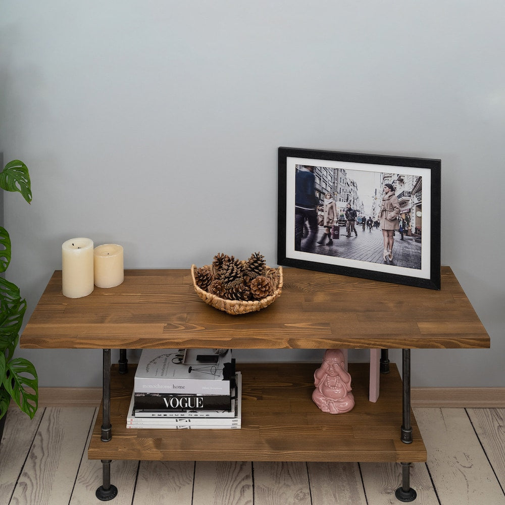 Wood and Metal Tv Unit -Mass / Industrial Tv Stand / Loft Tv Console  | media console |  rustic TV stand |industrial stylish furniture