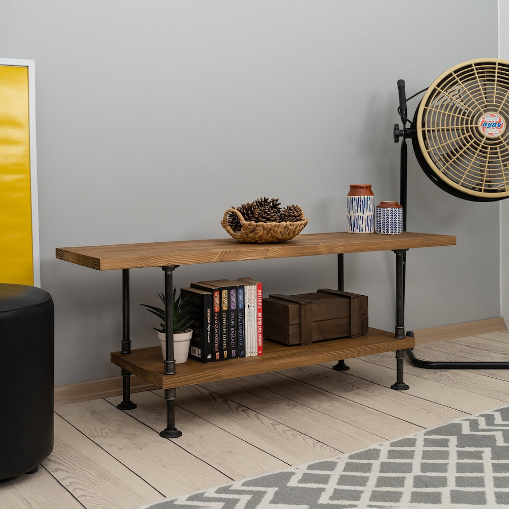 Wood and Metal Tv Unit -Mass / Industrial Tv Stand / Loft Tv Console  | media console |  rustic TV stand |industrial stylish furniture