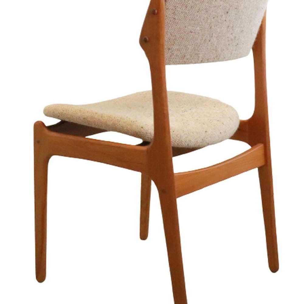 1 of 4 Danish Teak wood Chairs by Erik Buch OD Møbler, 60's 70's design, Midcentury furniture, vintage Dining Chair, Boho Scandinavian Style
